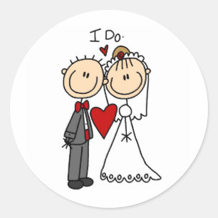 Rond Sticker de cérémonie Mariage