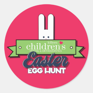 Rond Sticker de chasse aux oeufs de Pâques de Killeen