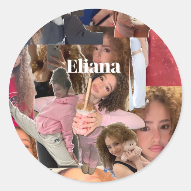 Rond Sticker de collage Eliana Kalogeras (Devant)
