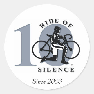 Rond Sticker de commémoration 10ème annuel Ride Of Sile