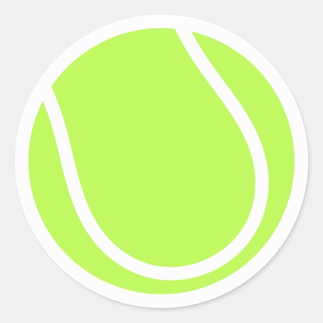 Rond Sticker de conception de balle de tennis (Devant)