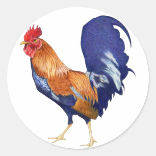Rond Sticker de coq
