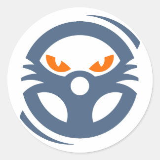 Rond Sticker de course mode bête