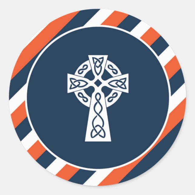 Rond Sticker de croix celtique (Devant)