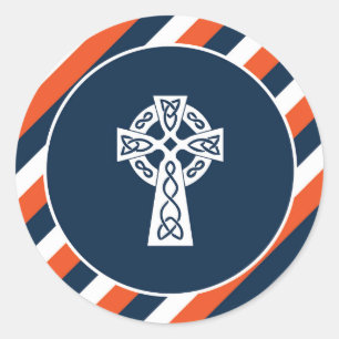 Rond Sticker de croix celtique