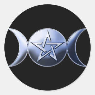 Rond Sticker de déesse lunaire