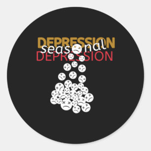 Rond Sticker de dépression saisonnière