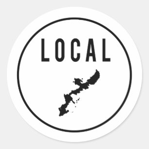 Rond Sticker de design local d'Okinawa