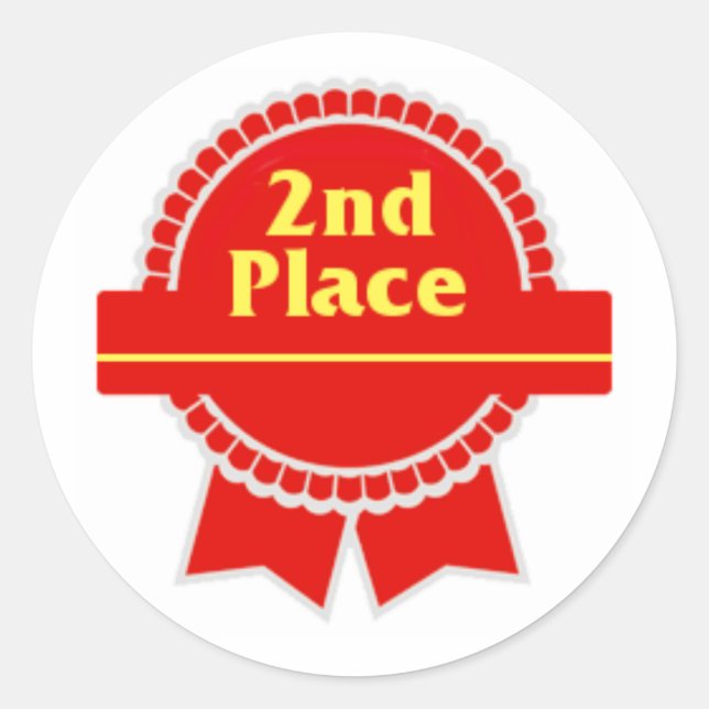 Rond Sticker de deuxième place (Devant)