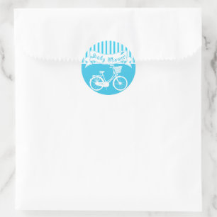 Rond Sticker de douche à vélo pour bébé vintage