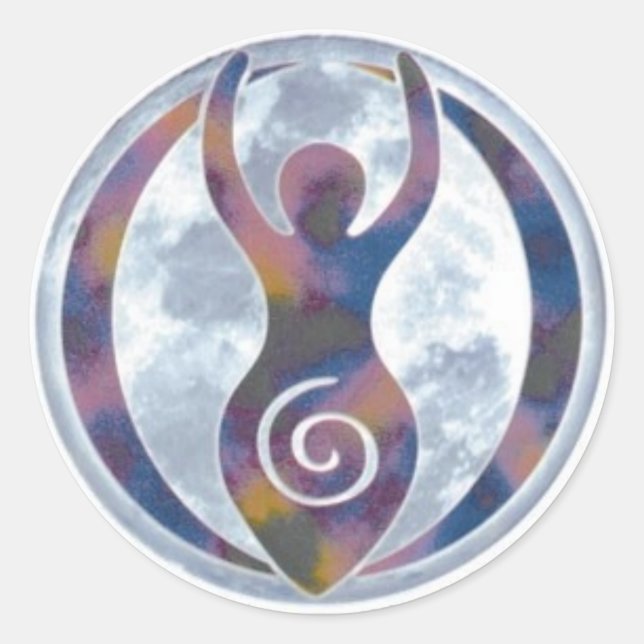Rond Sticker de fenêtre déesse spirale (Devant)