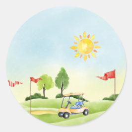 Rond Sticker de golf