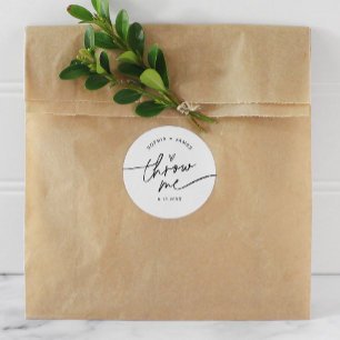 Rond Sticker de jeton EVERLEIGH Mariage Petal Confetti