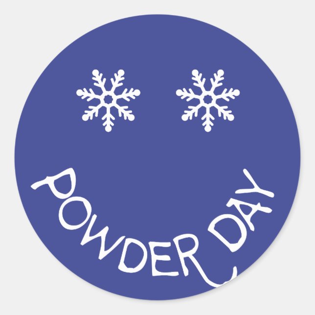 Rond Sticker de jour en poudre (Devant)
