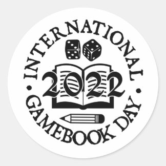 Rond Sticker de la Journée internationale du livre de j