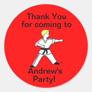 Rond Sticker de la partie Merci Karate Kid 11
