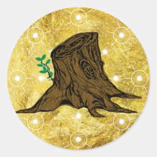 Rond Sticker de la racine de Jesse Tree