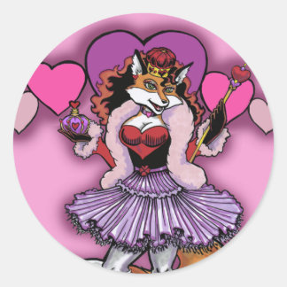 Rond Sticker de la Reine des Coeurs