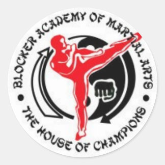 Rond Sticker de l'Académie des Arts Martiaux
