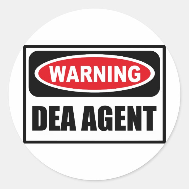 Rond Sticker de l'AGENT DEA (Devant)