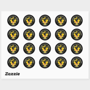 Rond Sticker de l'association de petites cav 1,5 po