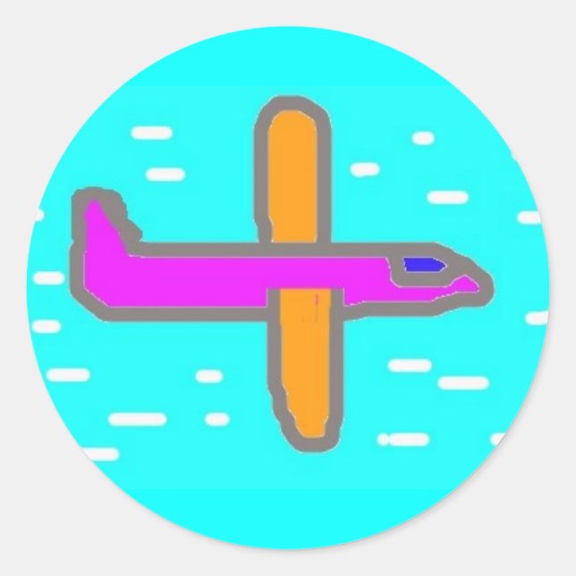 Rond Sticker de l'avion (Devant)