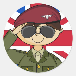 Rond Sticker de l'officier de l'armée britannique