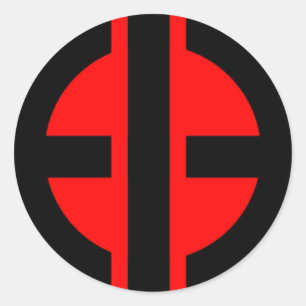 Rond Sticker de logo Bastard éclairé