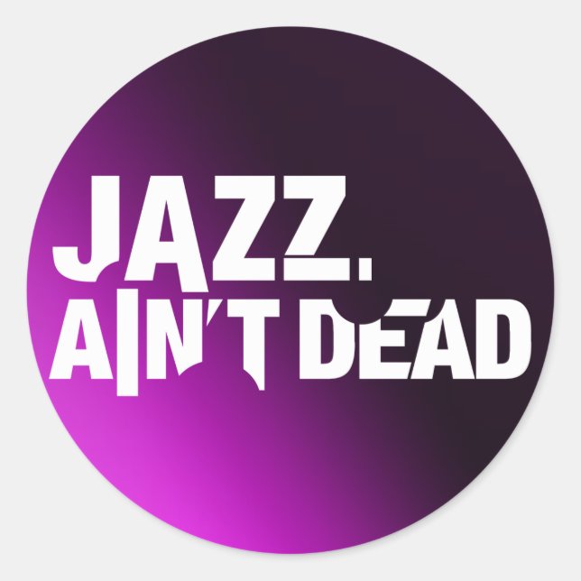 Rond Sticker de logo Jazz Ain't Dead (Devant)