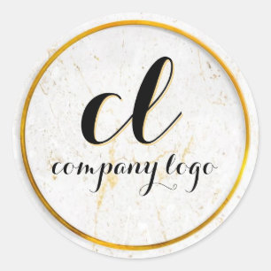 Rond Sticker de logo personnalisé