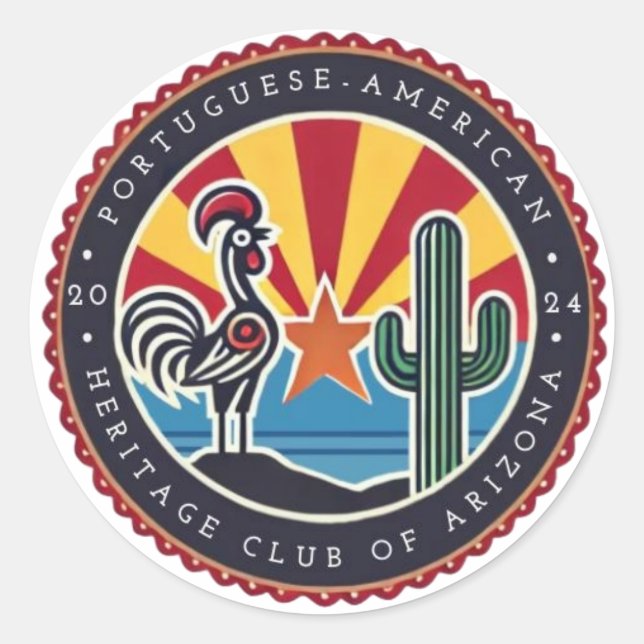 Rond Sticker de logo PortAz #1 (Devant)