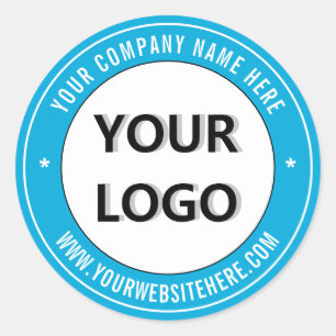 Rond Sticker de logo promotionnel du texte et des coule