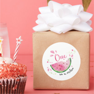 Rond Sticker de melon d'eau Melon 1er anniversaire