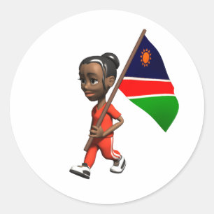 Rond Sticker de Namibie
