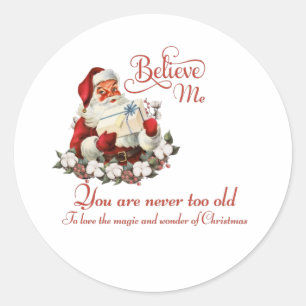 Rond Sticker de Noël