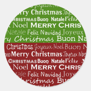 Rond Sticker de Noël