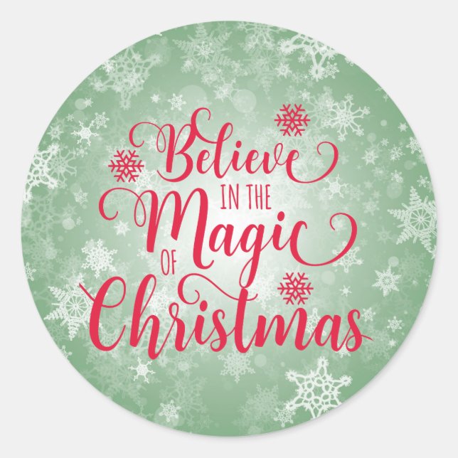 Rond Sticker de Noël (Devant)