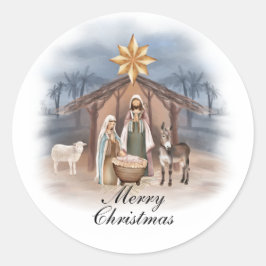 Rond Sticker de Noël