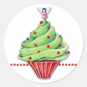 Rond Sticker de Noël