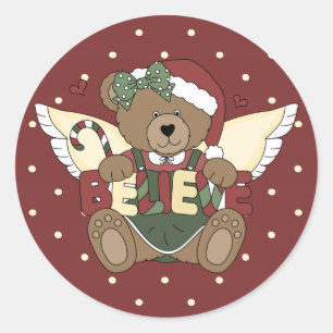 Rond Sticker de Noël mignon