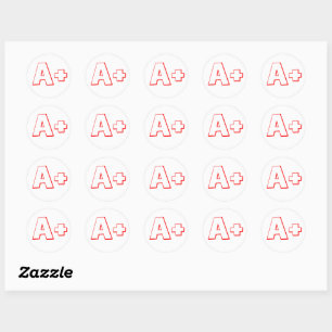 Rond Sticker de notation A+