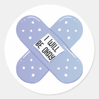 Rond Sticker de pansement modifiable Motivation positiv