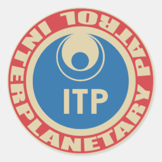 Rond Sticker de patrouille interplanétaire