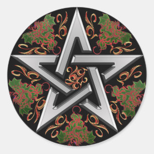 Rond Sticker de Pentagramme celtique
