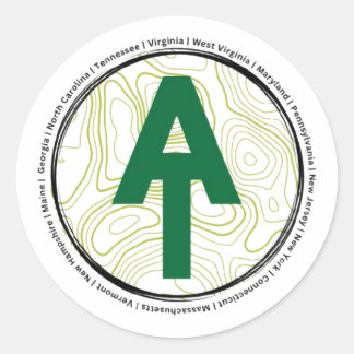 Rond Sticker de piste Appalachian
