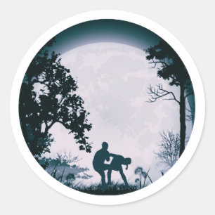 Rond Sticker de Pleine lune Kagerman Maga Martial Arts