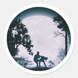 Rond Sticker de Pleine lune Kagerman Maga Martial Arts