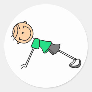 Rond Sticker de poussée vers le haut