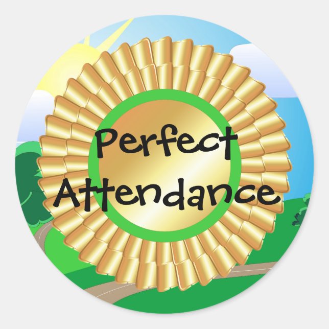 Rond Sticker de présence parfait (Devant)