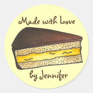 Rond Sticker de produits de boulangerie personnalisée F